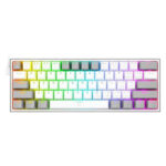 کیبورد مخصوص بازی ردراگون مدل FIZZ K617 WHITE/GREY - تصویر 4
