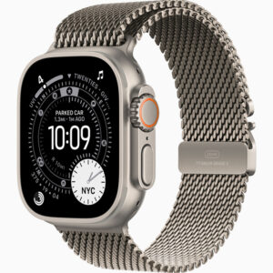 ساعت هوشمند 49 میلی متری اپل مدل Ultra 3 Natural Titanium Case با بند Titanium Milanese