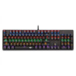 کیبورد گیمینگ ردراگون مدل K208، سوییچ مکانیکال آبی، Full-Size، نورپردازی RGB