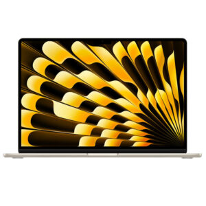 لپ‌تاپ 15.3 اینچی اپل مدل macBook Air MW1J3 2025 LLA، با پردازنده M4 10-Core، رم 16 گیگابایت Unified، حافظه SSD با ظرفیت 256 گیگابایت، نمایشگر Liquid Retina با وضوح 2880x1864 پیکسل، شارژدهی تا 18 ساعت، پشتیبانی از Wi-Fi 6E، پورت USB Type-C