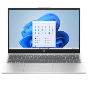 لپتاپ 15.6 اینچی اچپی مدل fc0146dx-15 با پردازنده Ryzen 5 7520U، حافظه رم 8 گیگابایت LPDDR5، حافظه داخلی SSD با ظرفیت 512 گیگابایت، صفحهنمایش لمسی Full HD، وبکم 720p با شاتر حریم خصوصی و سیستمعامل Windows 11