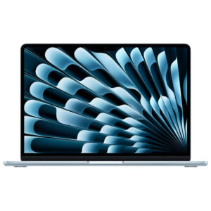 لپتاپ 13.6 اینچی اپل مدل MacBook Air MDHJ4 2026 LLA با پردازنده 10 هستهای M5، رم 16 گیگابایت، نمایشگر Liquid Retina با رزولوشن 2560×1664، حافظه SSD با ظرفیت 1 ترابایت، پشتیبانی از Wi-Fi 7 و شارژدهی تا 18 ساعت