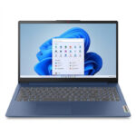 لپ‌تاپ 15.6 اینچی لنوو مدل Ideapad slim 3 15AMN8-R5 7520U، رم 16 گیگابایت DDR5، حافظه SSD با ظرفیت 512 گیگابایت، نمایشگر IPS full HD، وبکم FHD با درپوش لنز و پشتیبانی از Wi-Fi 6