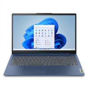 لپتاپ 15.6 اینچی لنوو مدل Ideapad slim 3 15AMN8-R5 7520U، رم 16 گیگابایت DDR5، حافظه SSD با ظرفیت 512 گیگابایت، نمایشگر IPS full HD، وبکم FHD با درپوش لنز و پشتیبانی از Wi-Fi 6