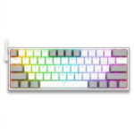 کیبورد مخصوص بازی ردراگون مدل FIZZ K617 WHITE/GREY
