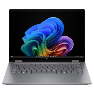 لپتاپ 14 اینچی اچ پی مدل OmniBook X Flip 14-fm0013dx، پردازنده Core Ultra 5-226V، رم 16 گیگابایت LPDDR5X، حافظه SSD با ظرفیت 512 گیگابایت، نمایشگر لمسی FHD+، قابلیت باز شدن 360 درجه و پشتیبانی از قلم، Wi-Fi 6E و سیستمعامل Windows 11