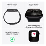 ساعت هوشمند 46 میلی‌متری اپل مدل Series 10 Aluminum با بند سیلیکونی - تصویر 7