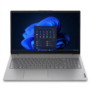 لپتاپ لنوو مدل V15 G4 AMN با پردازنده Ryzen 3-7320U، رم LPDDR5 8GB با فرکانس 5500MHz، حافظه SSD با ظرفیت 256GB، نمایشگر 15.6 اینچ TN با وضوح Full HD