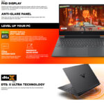 لپ تاپ 15.6 اینچی اچ پی مدل Victus 15t FA200-Core 7 240H-32GB DDR5 4800MHz-2TB SSD-RTX5060 8GB-FHD 144Hz-W - تصویر 6
