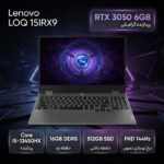 لپتاپ 15.6 اینچی لنوو مدل LOQ 15IRX9 با پردازنده Core i5-13450HX، کارت گرافیک GeForce RTX 3050 با 6 گیگابایت حافظه GDDR6، رم 16 گیگابایت DDR5، حافظه SSD NVMe با ظرفیت 512 گیگابایت و نمایشگر IPS Full HD با نرخ نوسازی 144 هرتز - تصویر 2